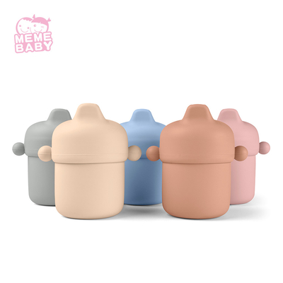6 Months Baby Use Silicone Sippy Cup BPS Free With Soft Spout
