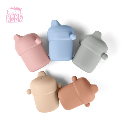 6 Months Baby Use Silicone Sippy Cup BPS Free With Soft Spout